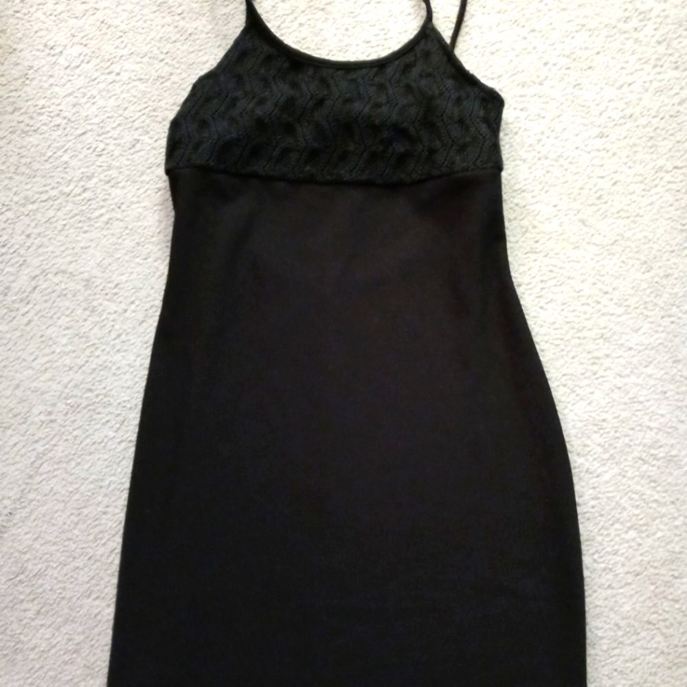 Women's size 13/14 black sleeveless mini dress